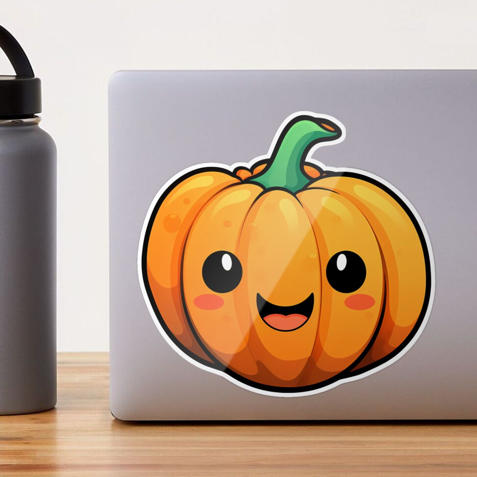 Halloween Kawaii Pumpkin Print Large Capacity Insulated Stainless