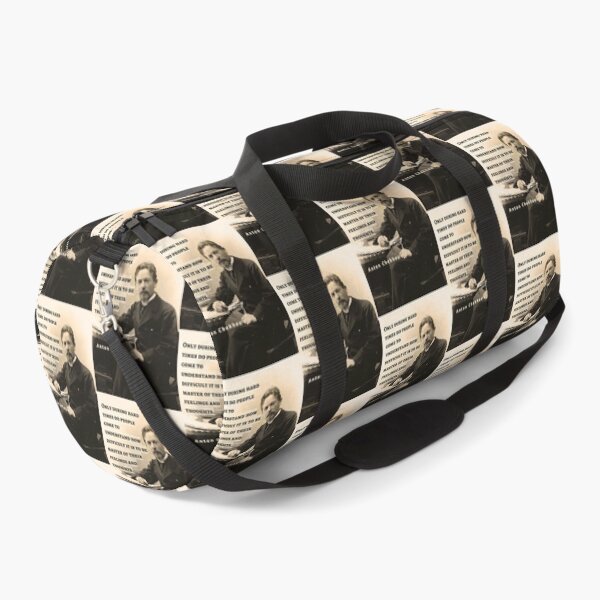 Item preview, Anton Chekhov portrait and Quote: Only during hard times do people come to understand how difficult it is to be master... designed and sold by artbleed.