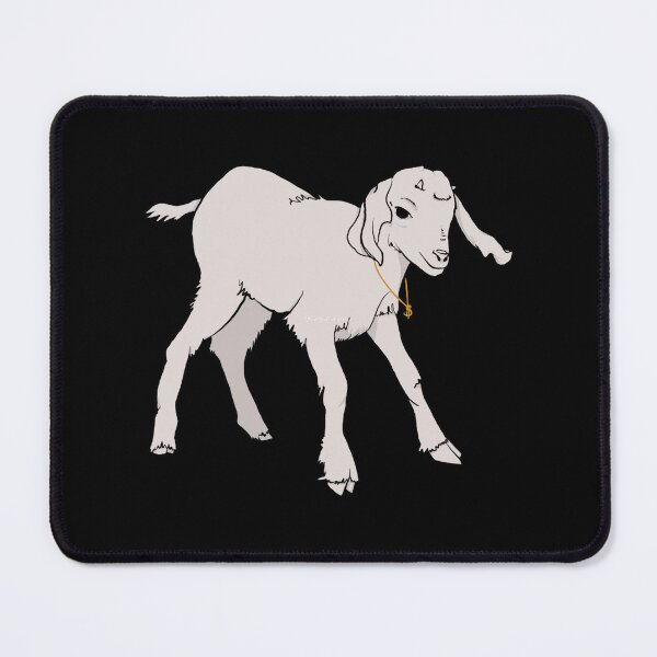 Item preview, Baby goat with bling dollar sign symbol necklace (gold) designed and sold by jasonnewt.