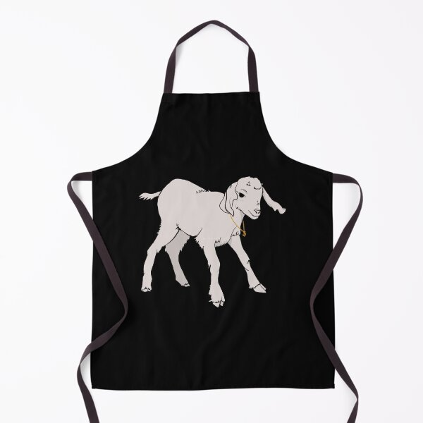 Item preview, Baby goat with bling dollar sign symbol necklace (gold) designed and sold by jasonnewt.