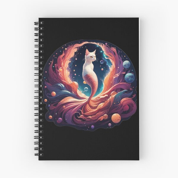 Item preview, Cat Mermaid in Space  designed and sold by SirenasWorld.
