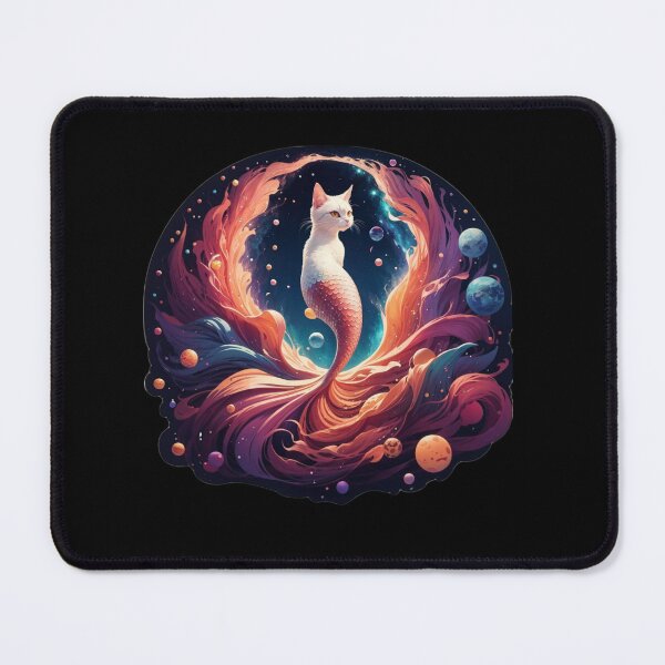 Item preview, Cat Mermaid in Space designed and sold by SirenasWorld.