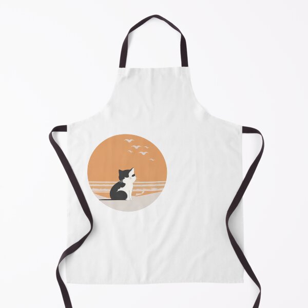 Item preview, Cat in beach boho style sunset designed and sold by Digitalcipart.