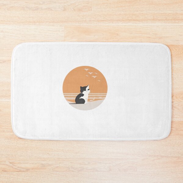 Item preview, Cat in beach boho style sunset designed and sold by Digitalcipart.