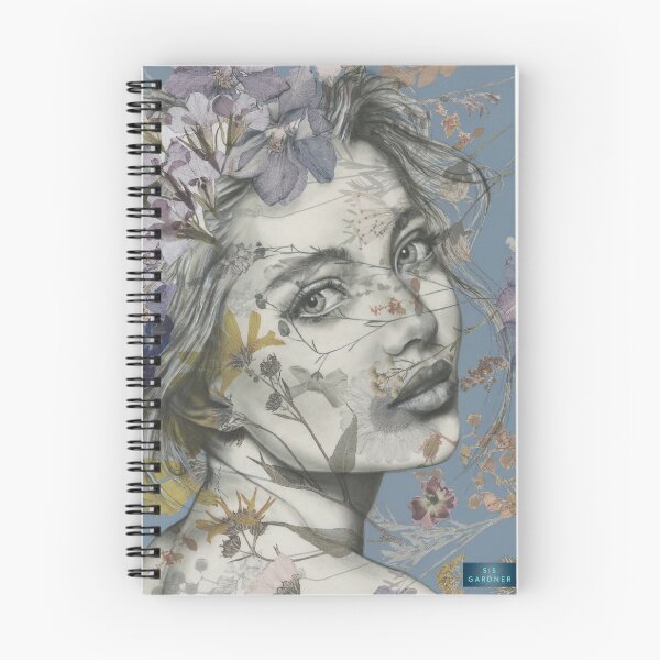 Item preview, 'Presence' illustration of a women with purple flowers designed and sold by SisGardner.