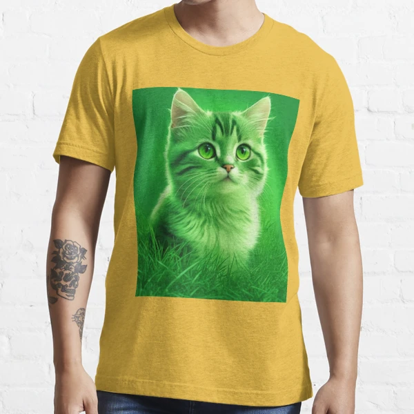 Green clearance cat shirt