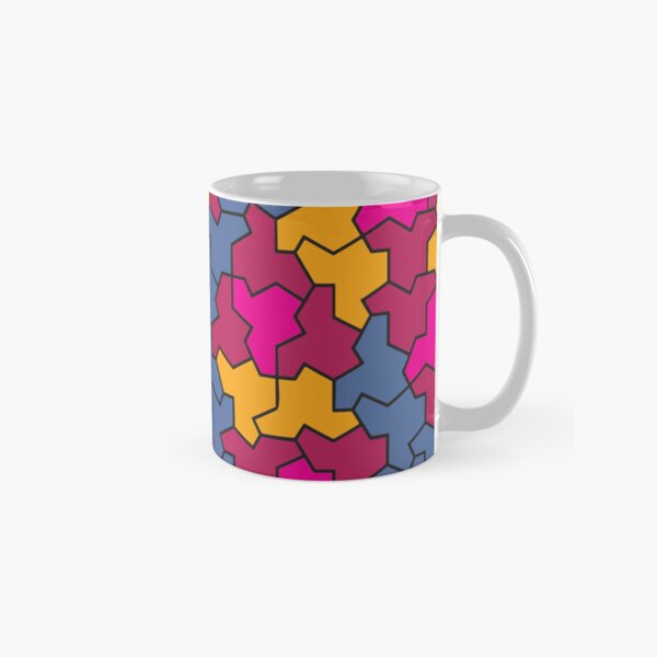 Item preview, Pink, Purple, Yellow and Blue Einstein Geometric Aperiodic Monotile designed and sold by SorryFrog.
