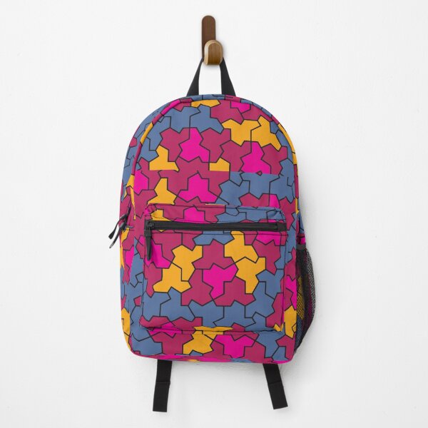 Item preview, Pink, Purple, Yellow and Blue Einstein Geometric Aperiodic Monotile designed and sold by SorryFrog.