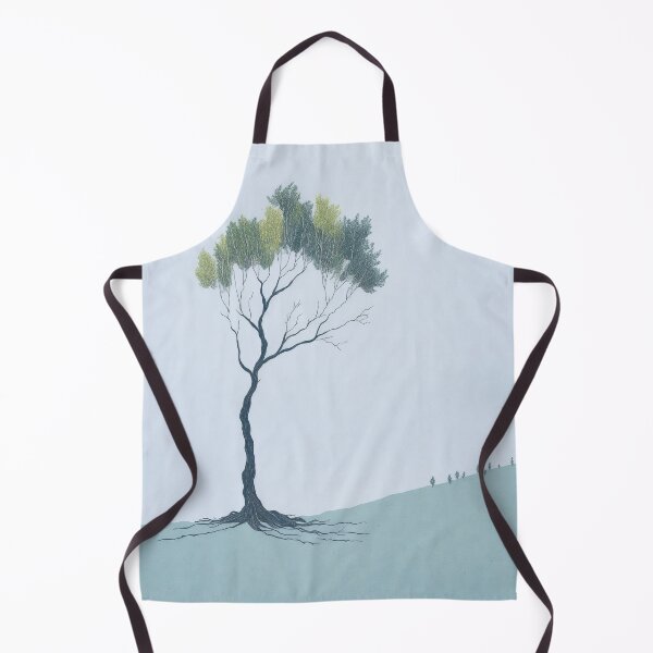Item preview, Minimalist Tree Nature Landscape Drawing designed and sold by druidwolfart.