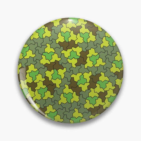 Aperçu de l'œuvre Monotile apériodique géométrique Einstein de Forest Greens créée et vendue par SorryFrog.