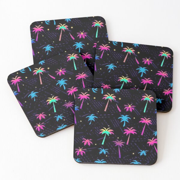 Item preview, 80s and 90s Retro Pixel Palm Tree Pattern designed and sold by AeonAcademy.