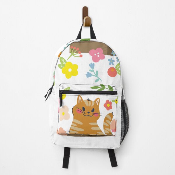 Item preview, The cat in the box and the pretty flowers designed and sold by Ngan Ngo.