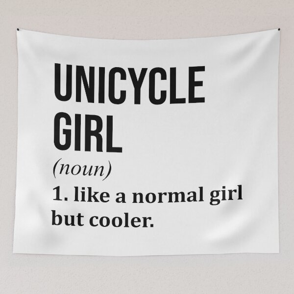 Item preview, Unicycle Girl Definition designed and sold by XCIV.