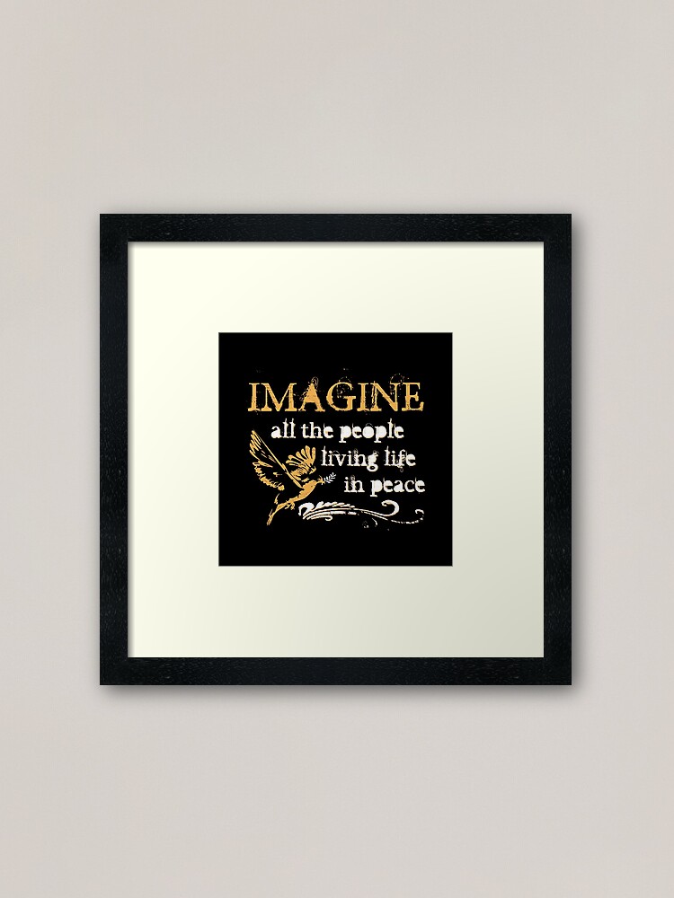 Alternate view of Imagine Framed Art Print