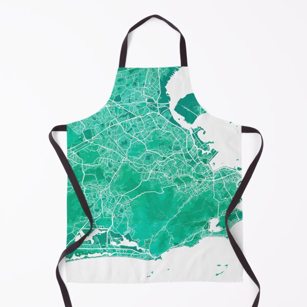 Item preview, Rio de Janeiro City Map of Brazil - Watercolor designed and sold by deMAP.