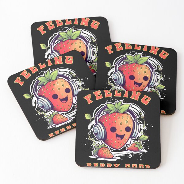 Item preview, Feeling Berry Good Strawberry Cute Funny Sweet Strawberries designed and sold by farhanhafeez.