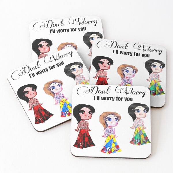 Item preview, CuteWorry Dolls with text designed and sold by Ali Pear.