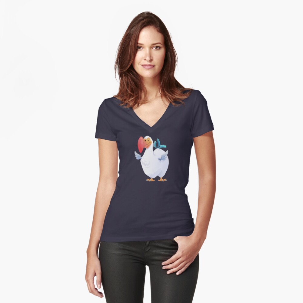 Item preview, Fitted V-Neck T-Shirt designed and sold by dododex.