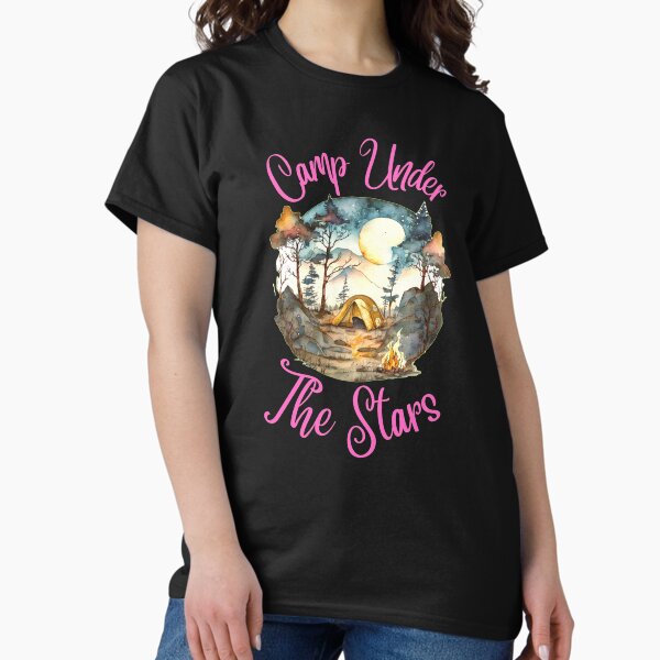 Aperçu de l'œuvre Camp sous les étoiles. un paysage a couper le souffle créée et vendue par HikingGalleria.