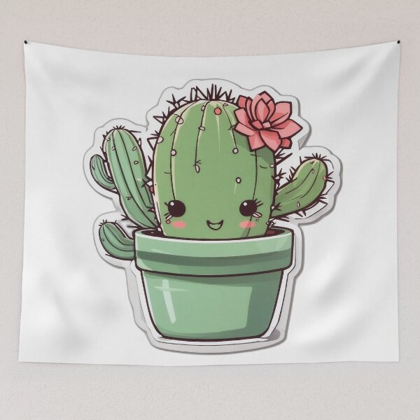 Item preview, Cute green cactus designed and sold by FFixation.