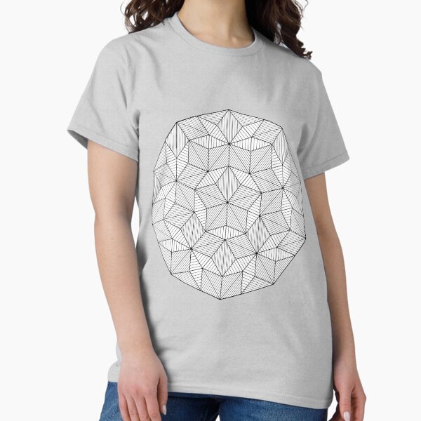Vista previa del artículo con la obra «Penrose Decagon - Líneas de cebra SD8», diseñado y vendido por Aperiodicity.