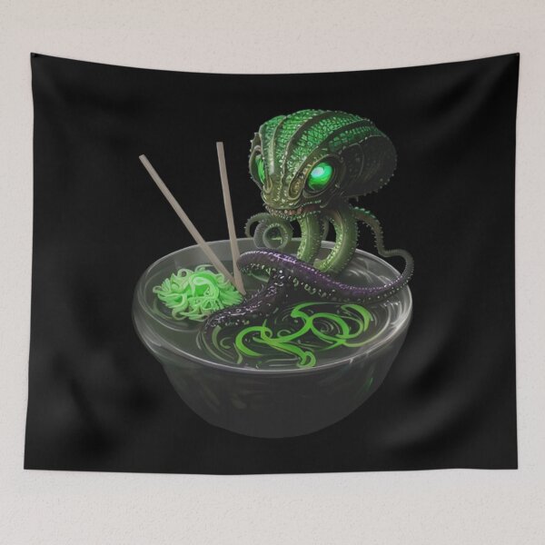 Item preview, Bowl of Alien Ramen Noodles designed and sold by HideTheInsanity.