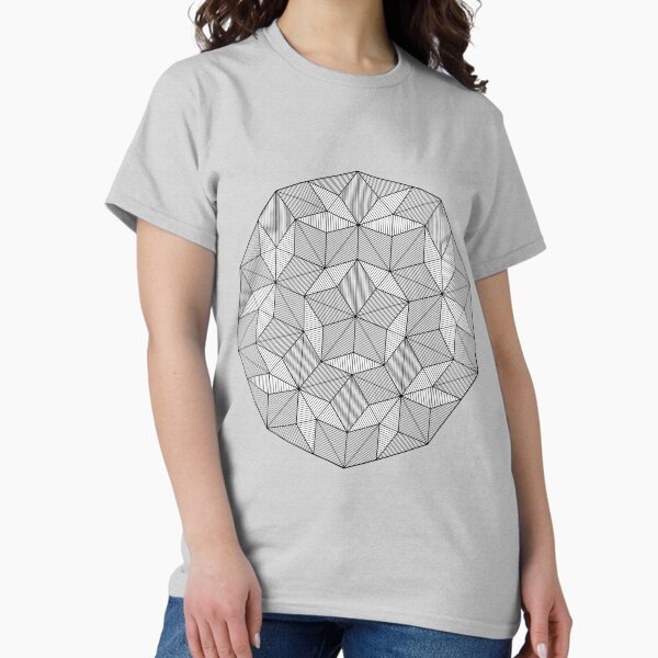 Vista previa del artículo con la obra «Penrose Decagon - Líneas de cebra SD16», diseñado y vendido por Aperiodicity.