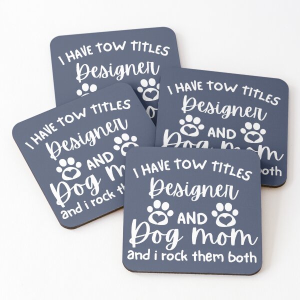 Item preview, I have tow titles: Designer and Dog Mom, and I rock them both funny Designer Dog Mom Women Architect Dog Lover designed and sold by MotivaChic.