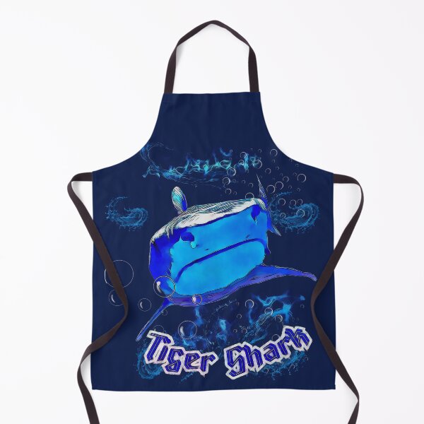 Item preview, Tiger Shark (Deep Blue) designed and sold by Tripp Art Studio.