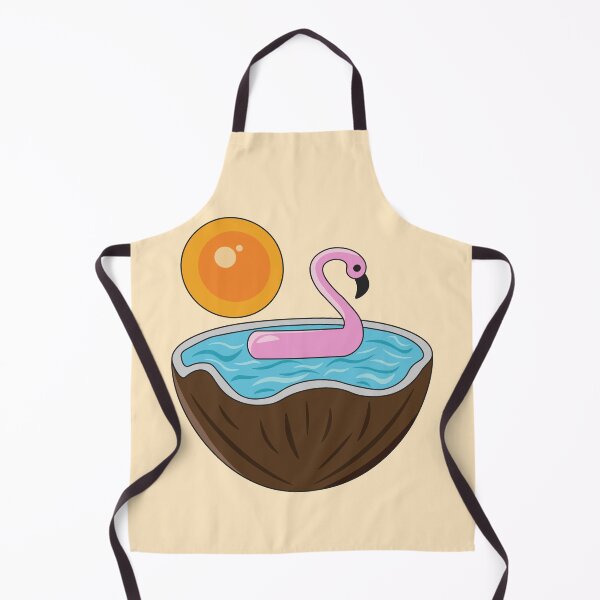 Item preview, Flamingo Float in a Coconut Pool designed and sold by ecsvov.