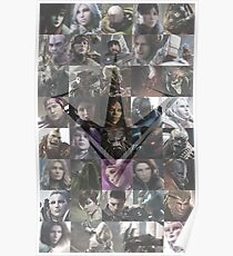 Paragon Heroes With Logo Poster