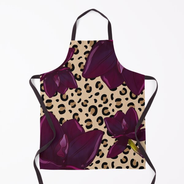 Artikelvorschau, Hintergrund mit Leopardenmuster und lila Blume entworfen und verkauft von Passion4gifts.