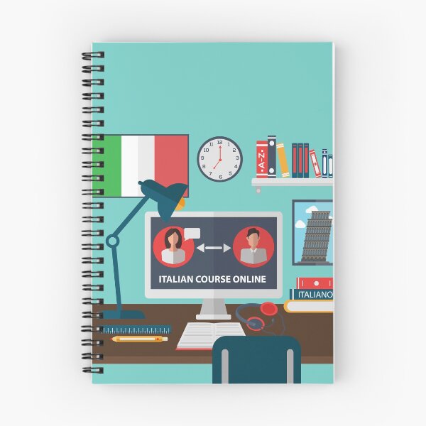 Item preview, Learning Italian Online. Online Training Courses. Italian Language School. Online Education.  designed and sold by ivector.
