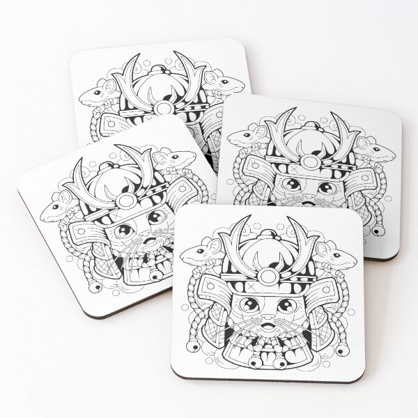 Item preview, samurai cat designed and sold by YMFargon.