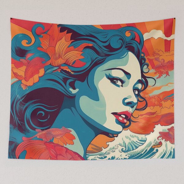 Item preview, Hawaiian Hair Waves designed and sold by ramblingsaloha.