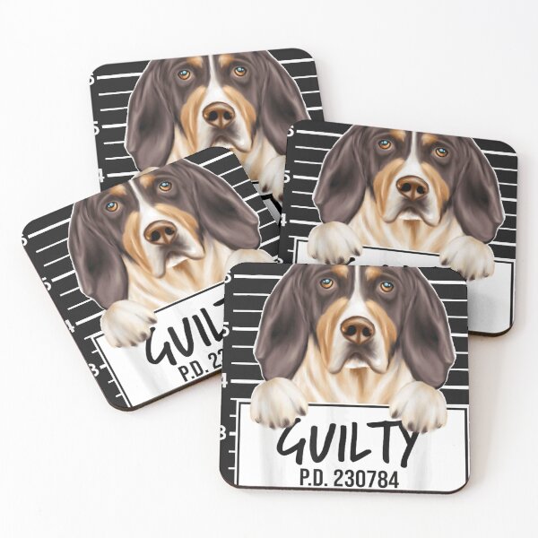 Item preview, Funny Treeing Walker Coonhound Mugshot Guilty Dog designed and sold by petrolervied.