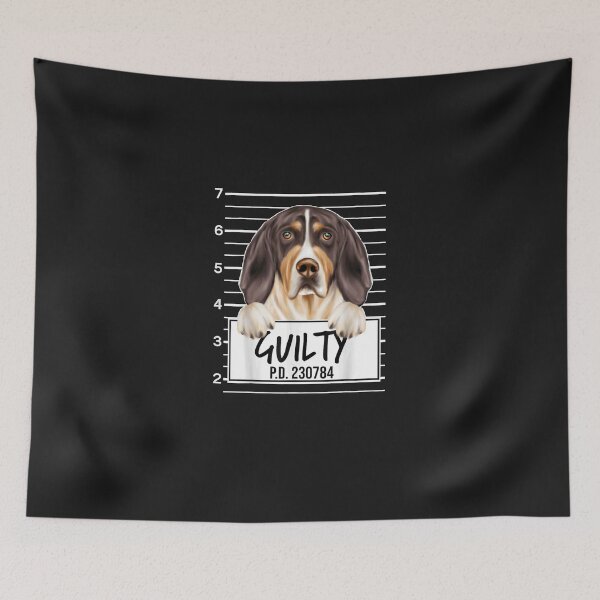 Item preview, Funny Treeing Walker Coonhound Mugshot Guilty Dog designed and sold by petrolervied.