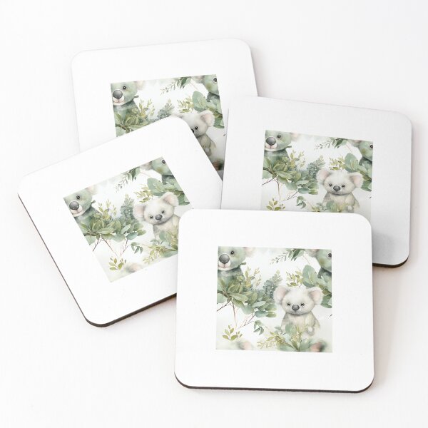 Item preview, Endearing koalas and eucalyptus leaves 02 Seamless Pattern designed and sold by thaworn-kdt.
