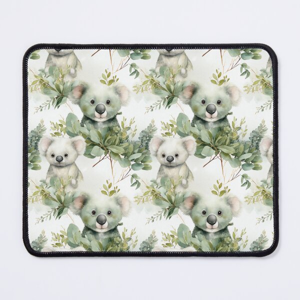 Item preview, Endearing koalas and eucalyptus leaves 02 Seamless Pattern designed and sold by thaworn-kdt.