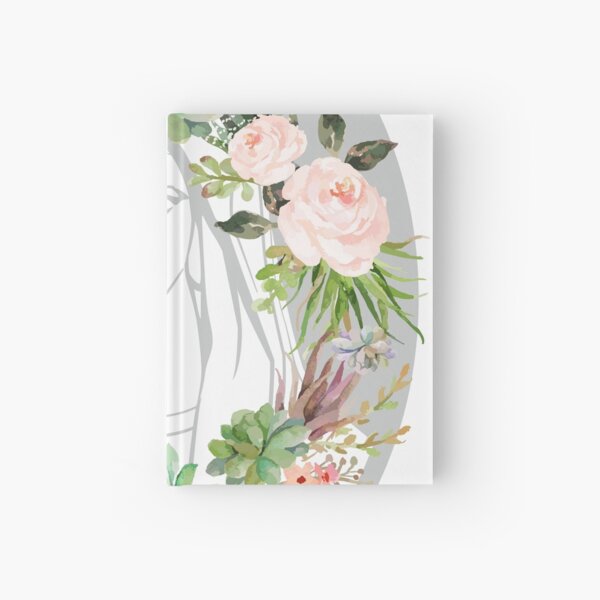 Our Lady Virgin Mary Floral Design Pray for Us Religious Catholic Christian Faith Beautiful Madonna child Hardcover Journal