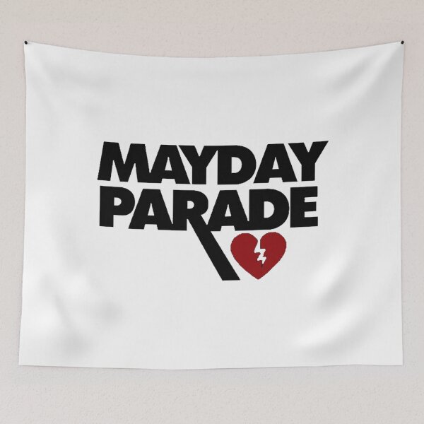 Artikelvorschau, schwarzes Mayday-Parade-Logo entworfen und verkauft von baineswhites.