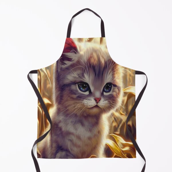 Item preview, Cute cat in corn field hyperdetailed designed and sold by ErmintrudeCiara.