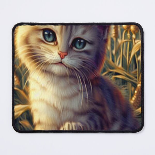 Item preview, Cute cat in corn field hyperdetailed designed and sold by ErmintrudeCiara.