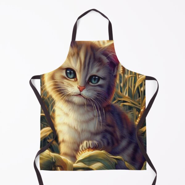Item preview, Cute cat in corn field hyperdetailed designed and sold by ErmintrudeCiara.