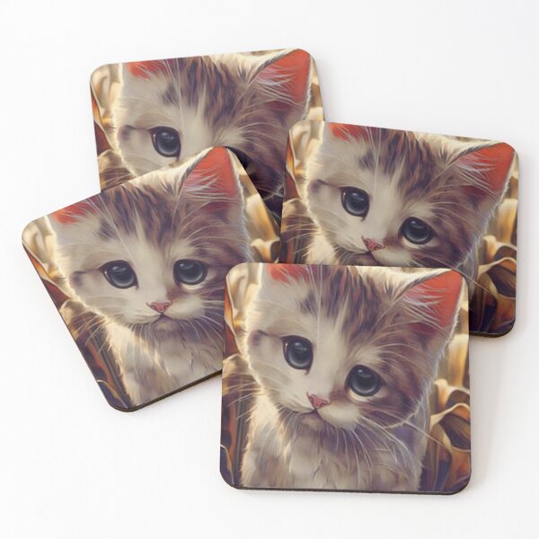 Item preview, Cute cat in corn field hyperdetailed designed and sold by ErmintrudeCiara.