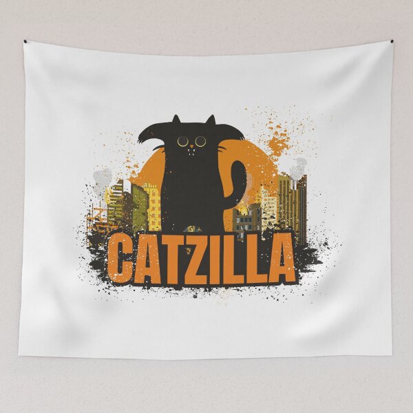 Item preview, Catzilla! Cat terrorising designed and sold by MAD Product and design.