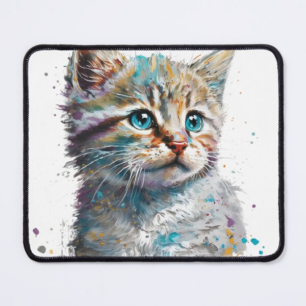 Item preview, A acrylic painting of a cat designed and sold by Nickyayee.