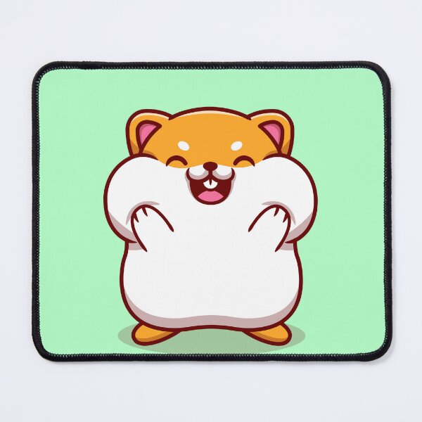 Item preview, "Cheeky Charm: Cute Hamster Holding Cheek Cartoon" designed and sold by hjian8219.