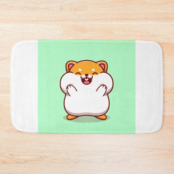 Item preview, "Cheeky Charm: Cute Hamster Holding Cheek Cartoon" designed and sold by hjian8219.