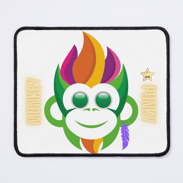 Item preview, Copy of Funny Monkey Colorful Cute Animal Art designed and sold by BlueArtMoon.